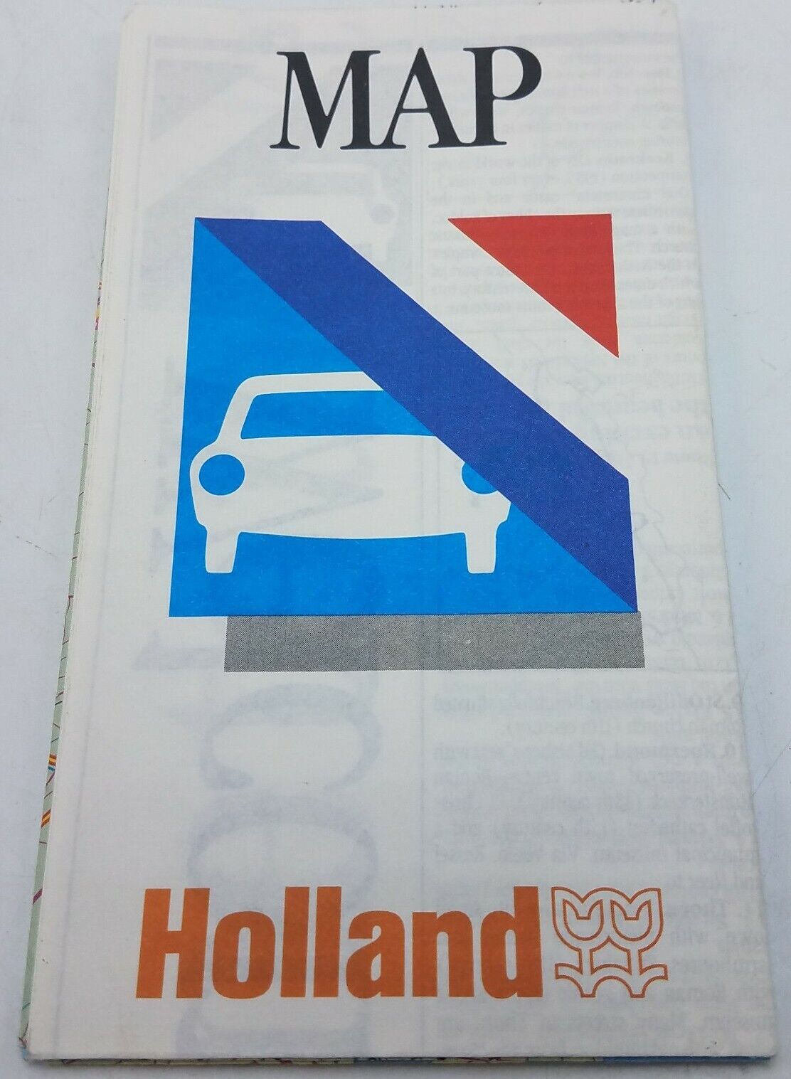 Vtg 1987 Holland Board Of Tourism Travel Road Map EUC