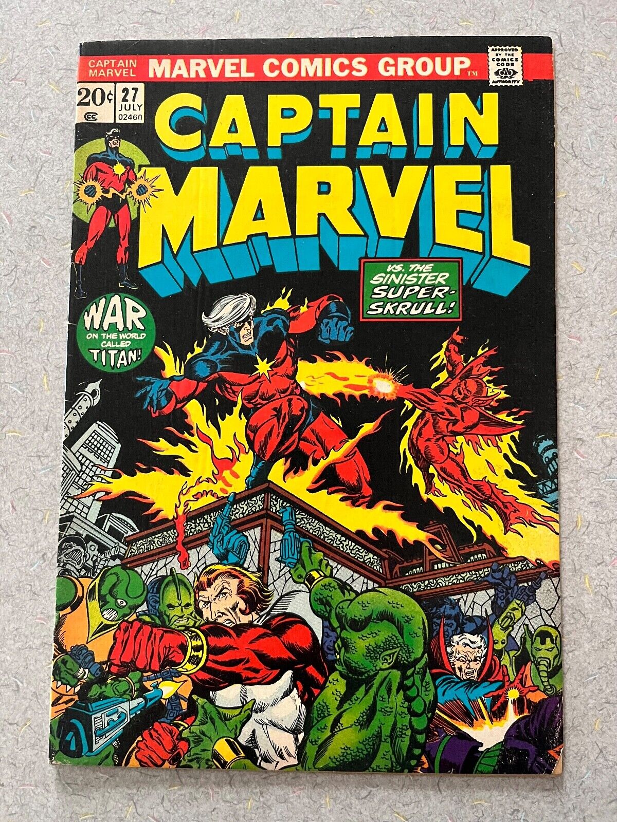 Captain Marvel #27 FINE 1973 1st Eros/Starfox, 2nd Drax, 3rd Thanos