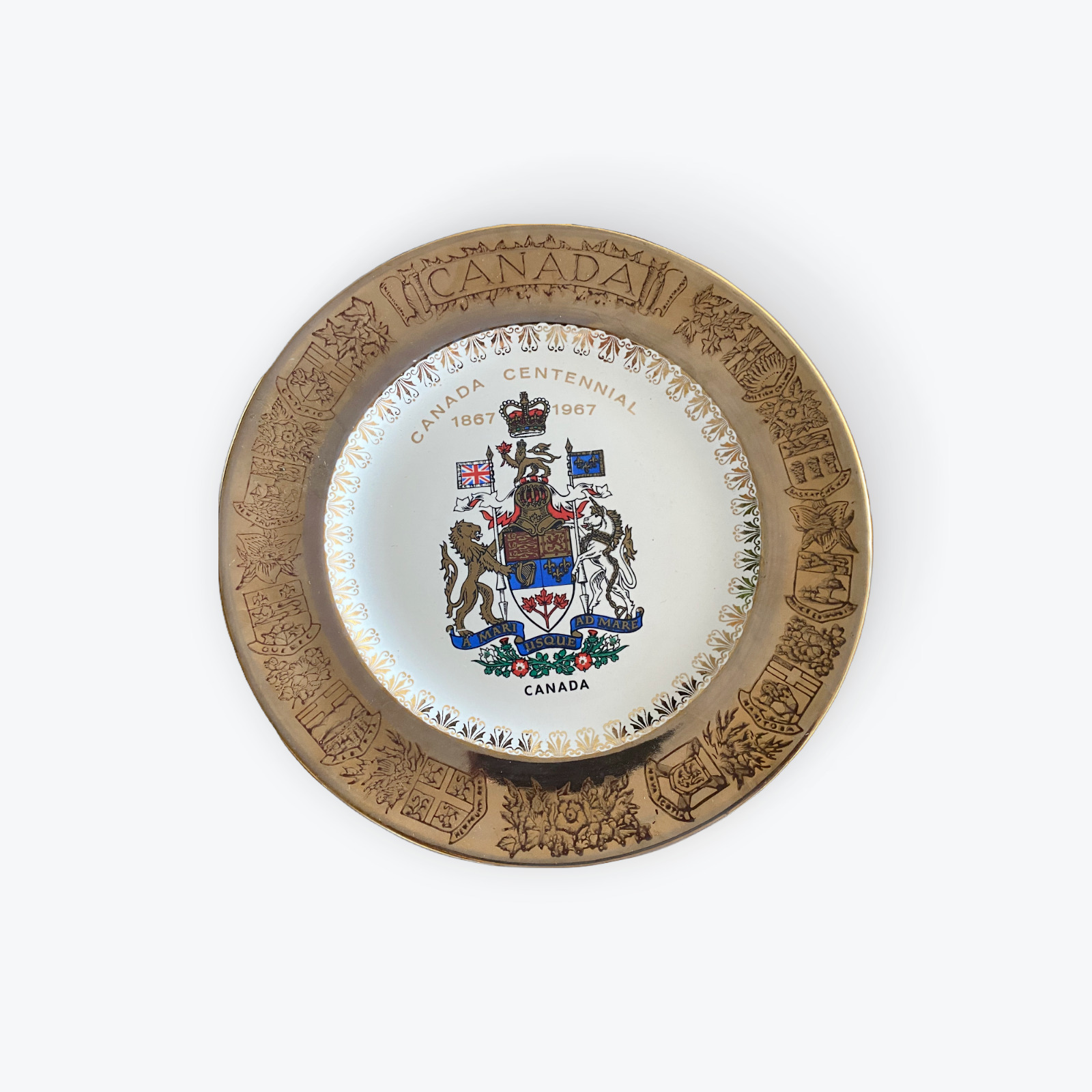 Canadian Centennial Commemorative Plate