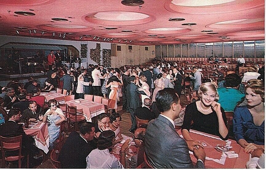 Postcard NY Grossinger\'s Hotel Catskills Chrome Terrace Dining Room VTG Clothes