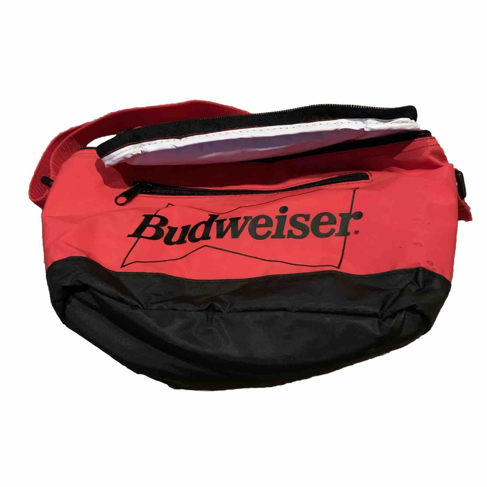 Vintage 1990s Budweiser belt bag Red Black Cooler