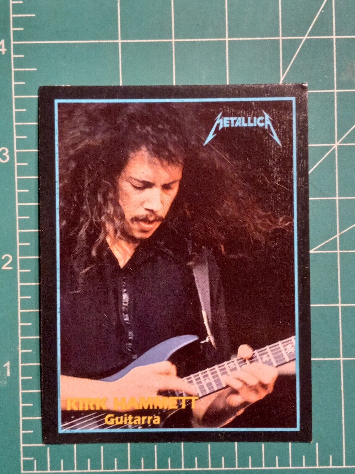 KIRK HAMMETT Metallica 1994 Argentina ULTRA FIGUS Rock MUSIC  Card