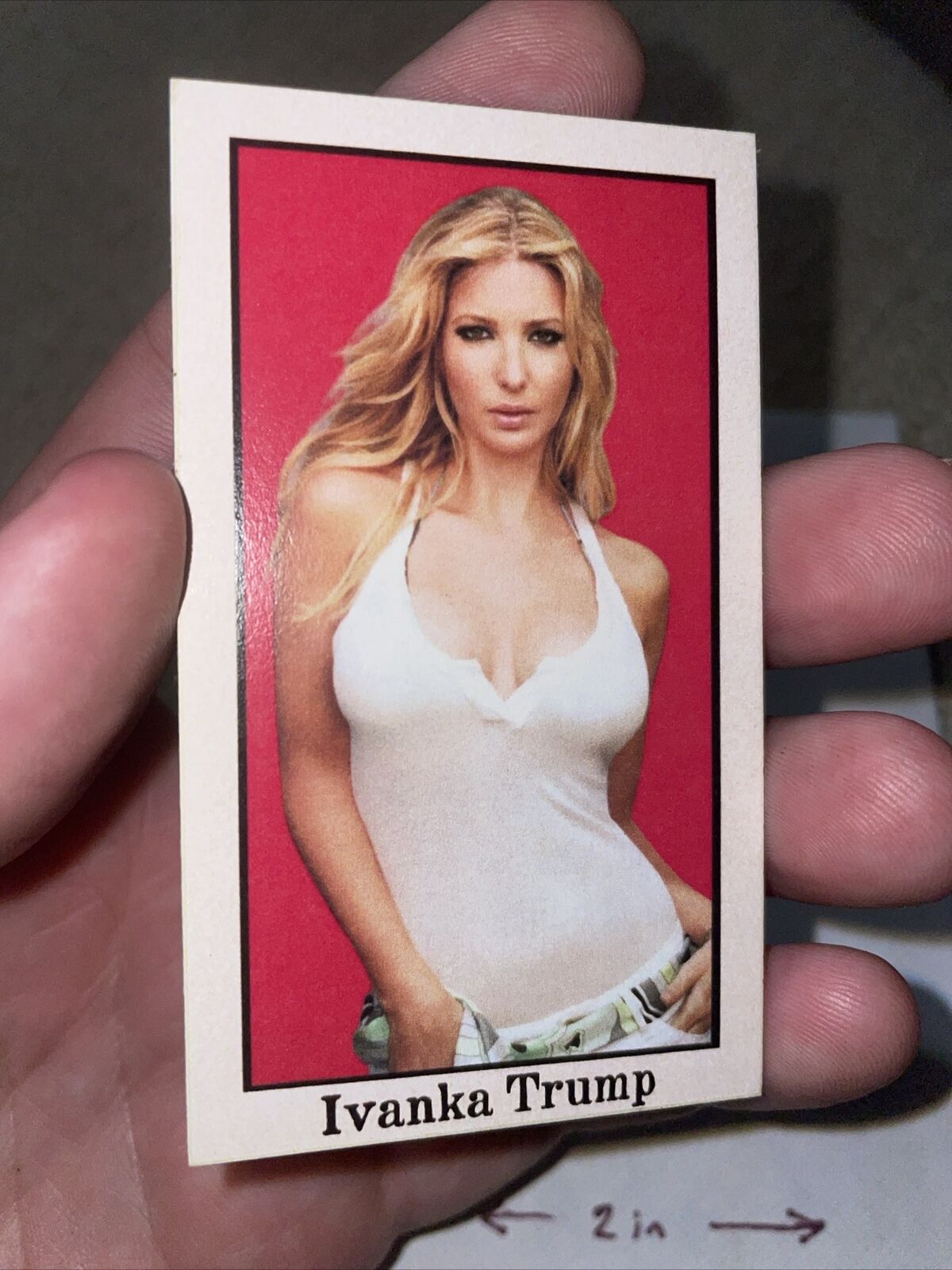 Ivanka Trump Custom 1/1 Trading Card Red Background