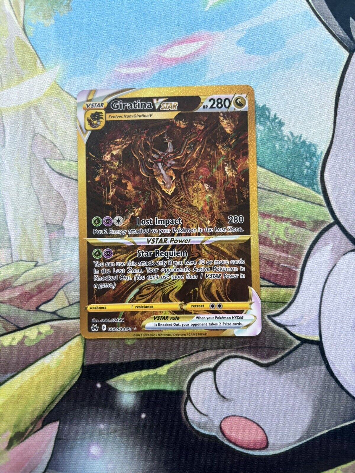 Pokémon Card Giratina VSTAR Crown Zenith Galarian Gallery GG69/GG70 Secret Rare