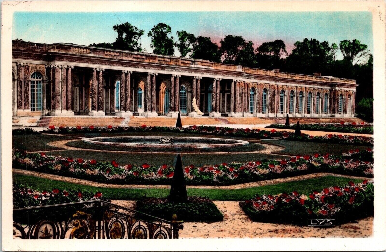 Versailles Palais Ju Grand Trianon Jardins Great Palace WB Postcard UNP VTG