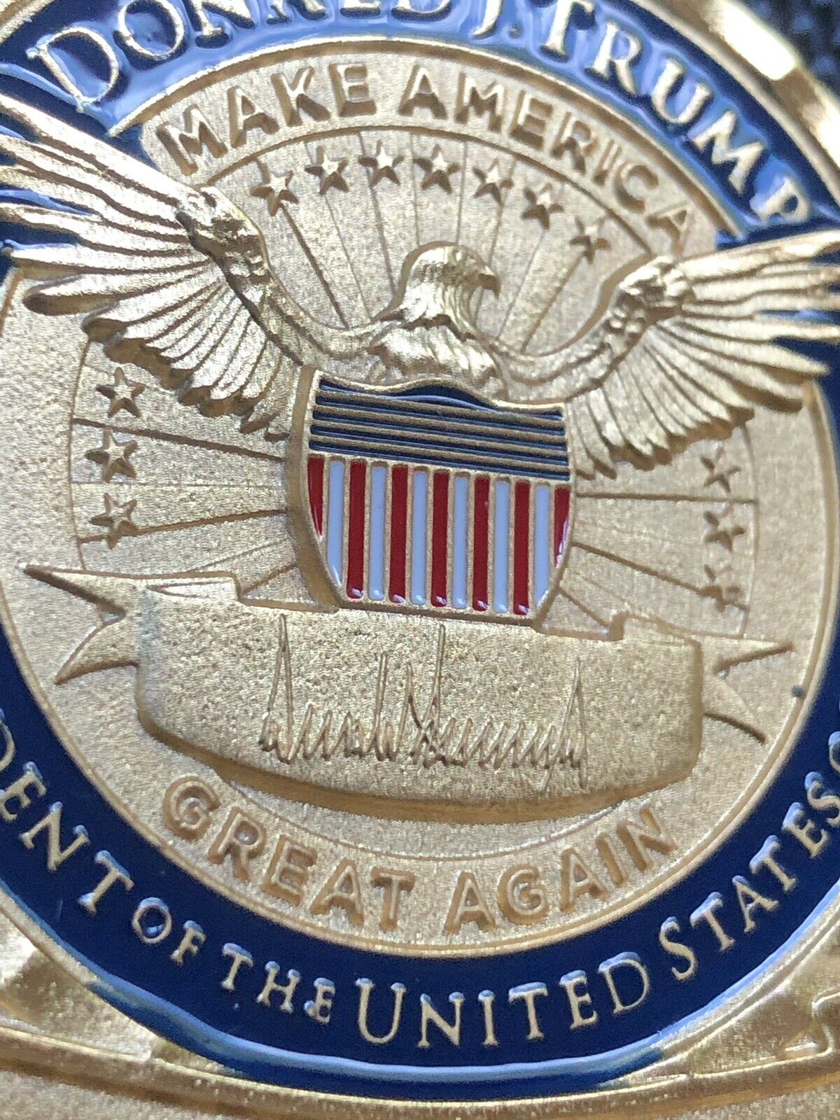 POTUS President Donald J. Trump Challenge Coin - Official 4th Release Issue MAGA