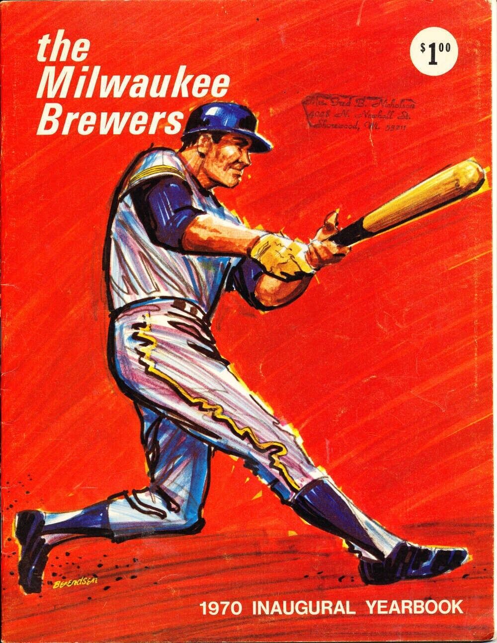 Vintage 1970 Milwaukee Brewers yearbook