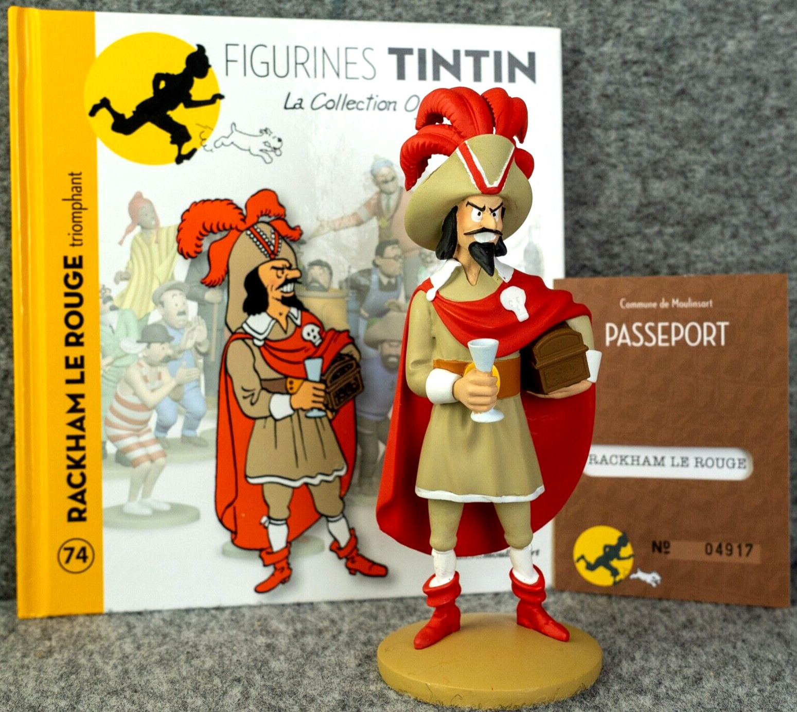 Tintin Figurine Officielle #74 Red Rackham: Secret of Unicorn ML Model Figure