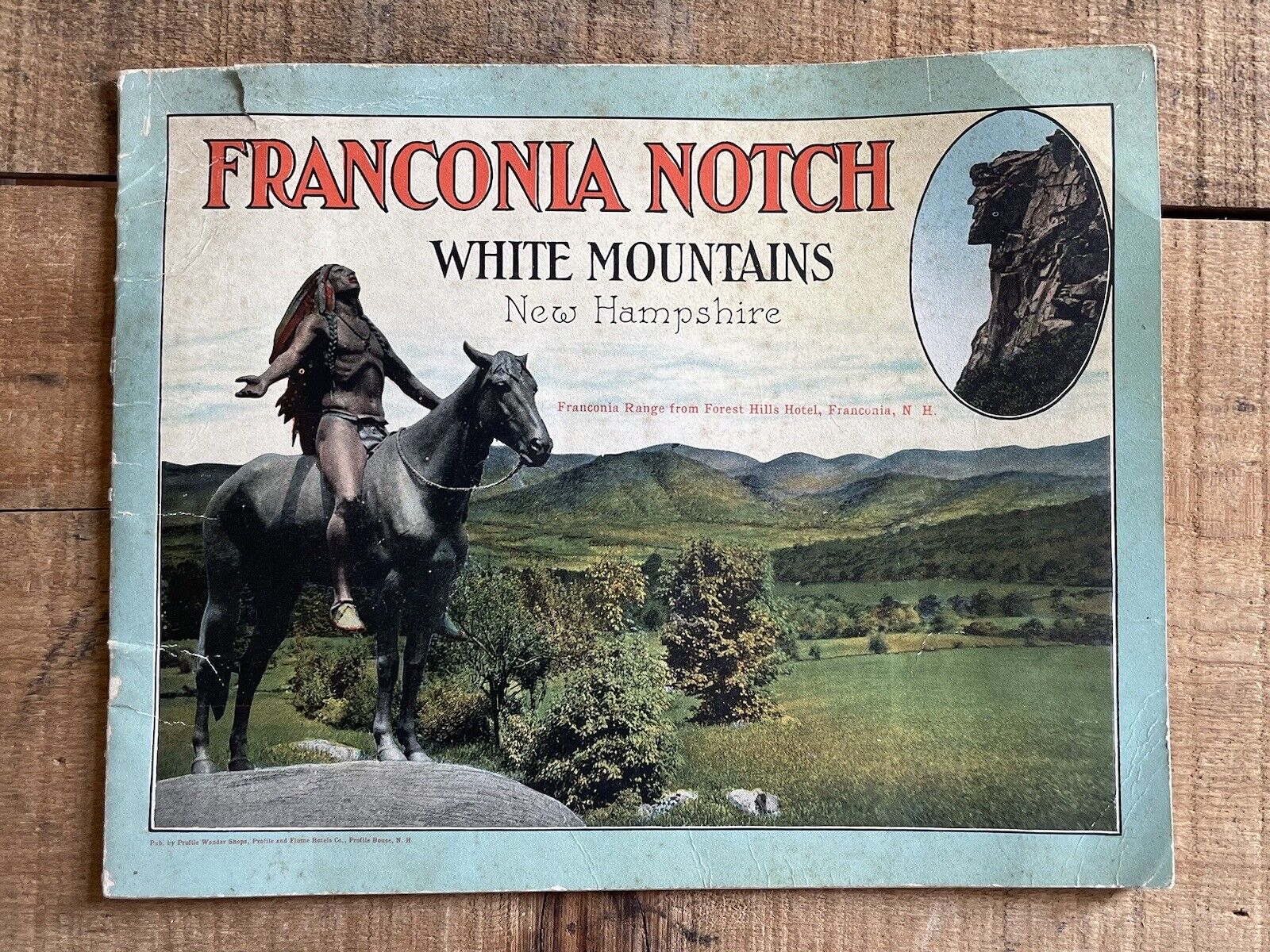 Vintage 1920s/30s Franconia Notch White Mountains NEW HAMPSHIRE Brochure 🔥🔥