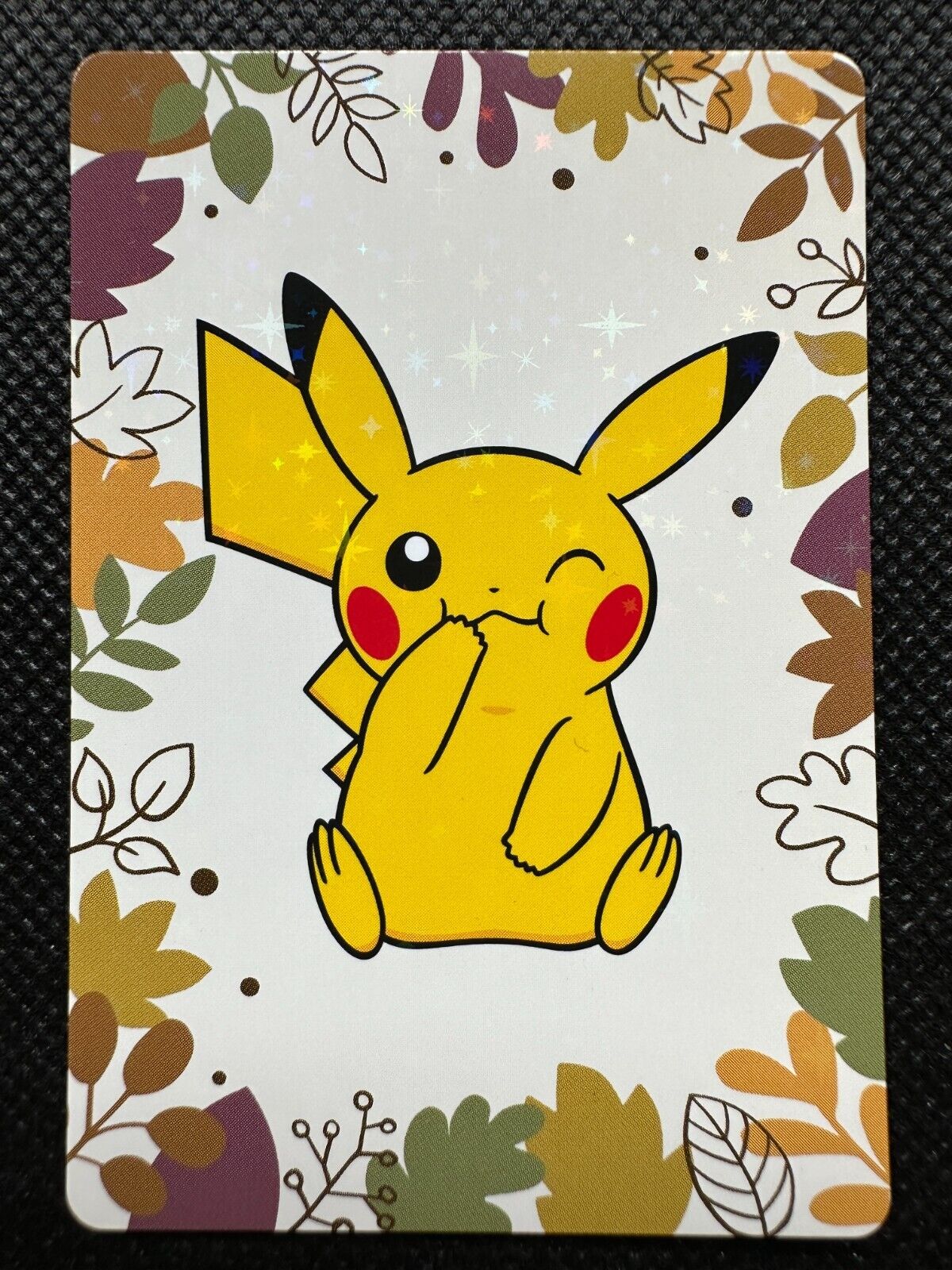 Pikachu Pronto Pokemon Cafe Thank you Holo Card Japanese Nintendo