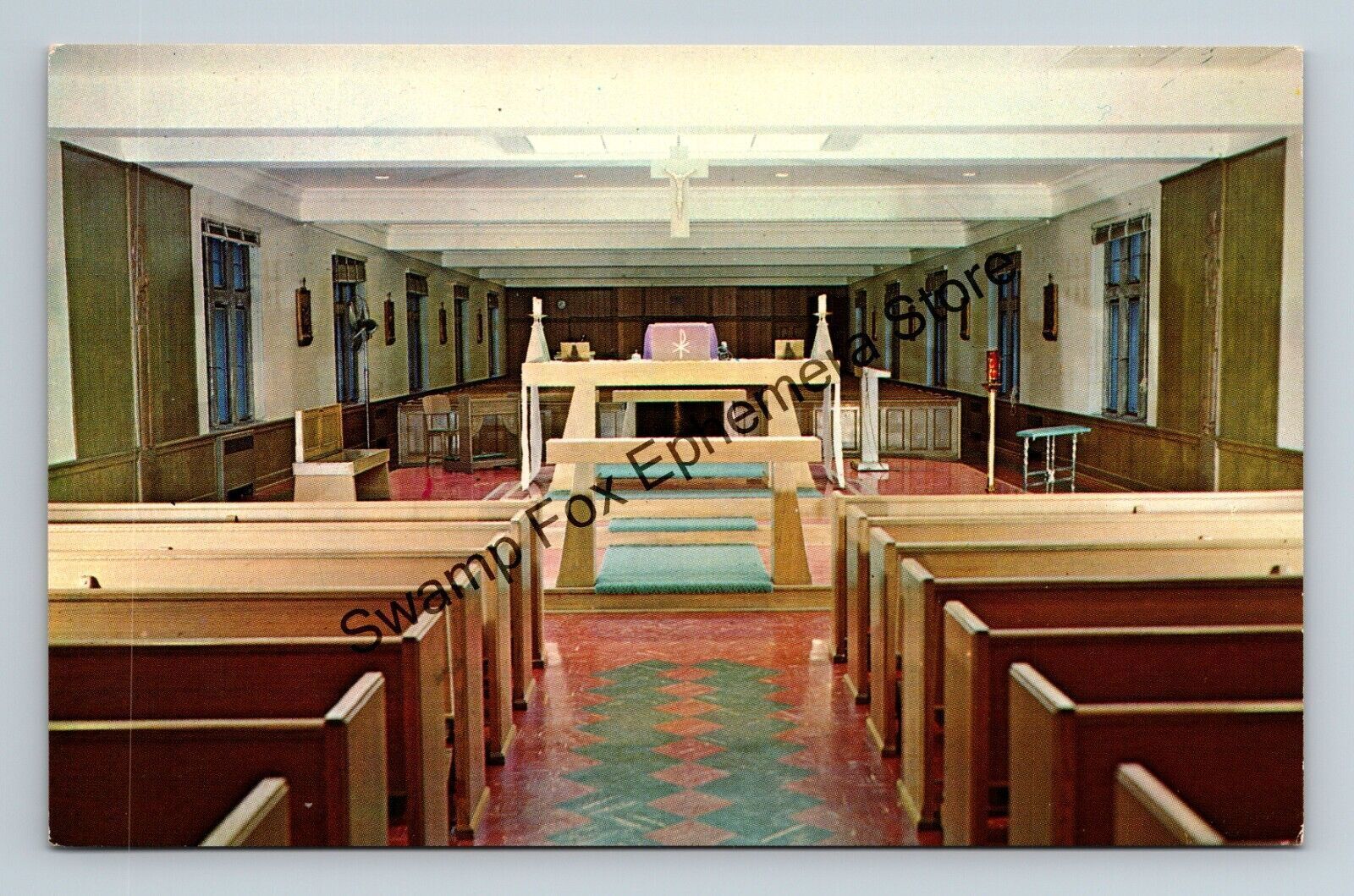 Postcard Dignity and Simplicity Heart Chapel Marycrest College Davenport Iowa