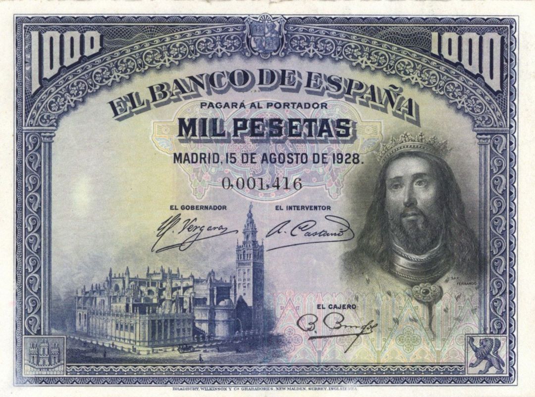 Spain - P-78a - Foreign Paper Money - Paper Money - Foreign