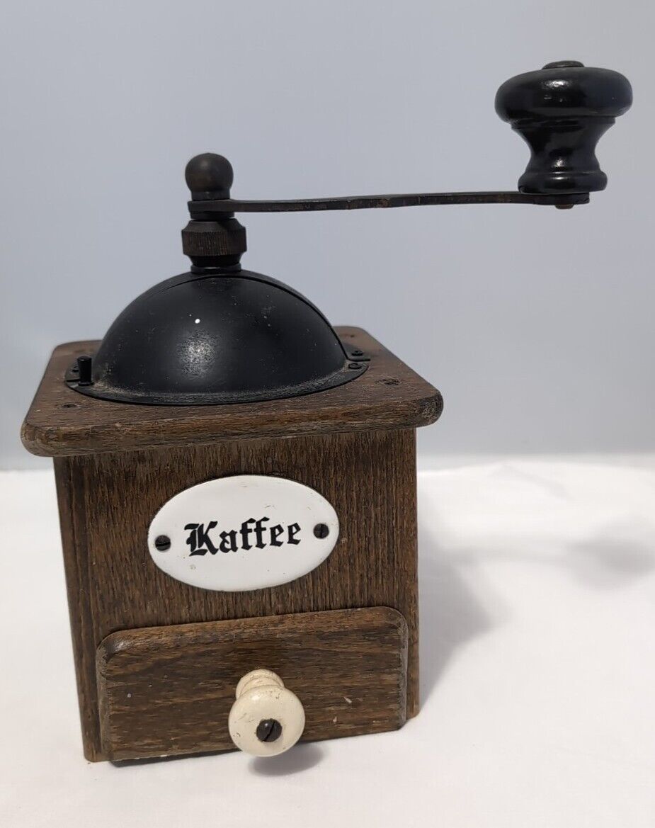 Vintage Zassenhaus Coffee Mill Grinder German Wooden Kaffee Manual Coffee Bar