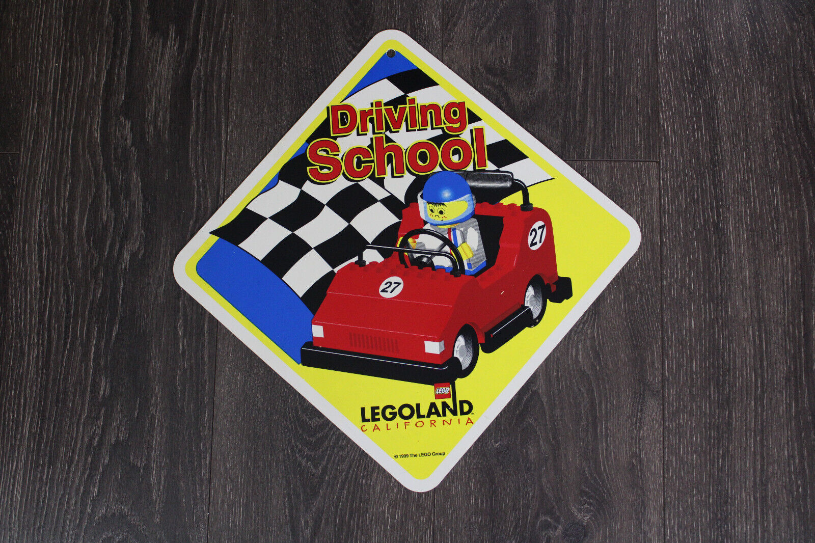 Rare Legoland California 1999 Driving School Sign