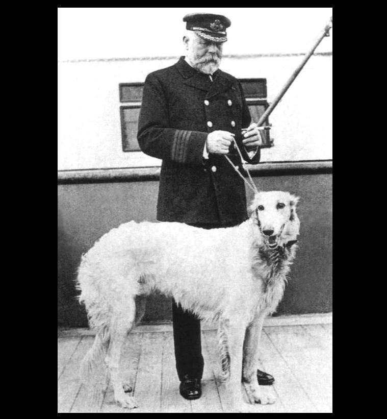Titanic Captain EJ Smith His Dog Ben PHOTO Tragic Ship Sinking Disaster Tragedy