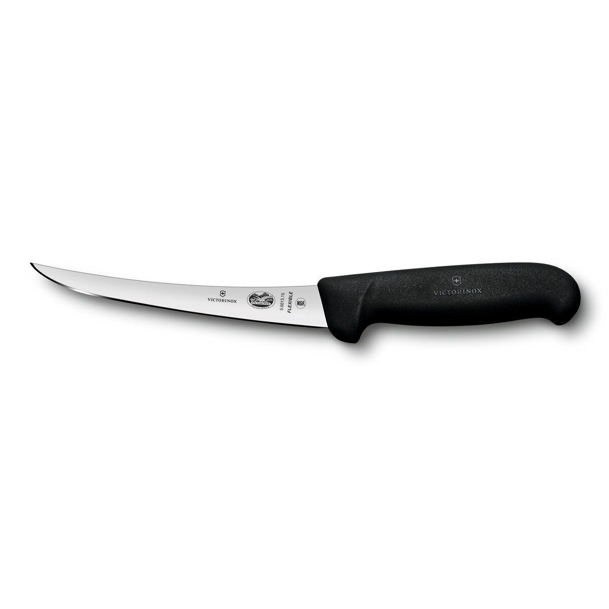 Victorinox Swiss Army Fibrox Pro Curved Boning Knife, Flexible Blade, 6-Inch,
