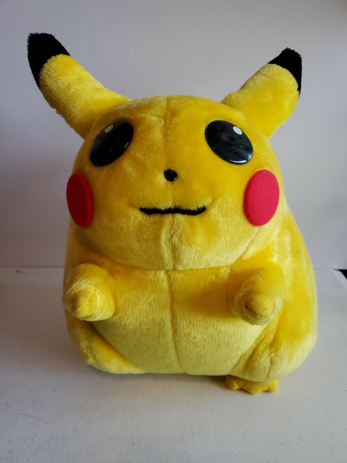 Vtg Jumbo 1999 Pokemon Pikachu Plush Stuffed Toy Nintendo Play By Play 15\
