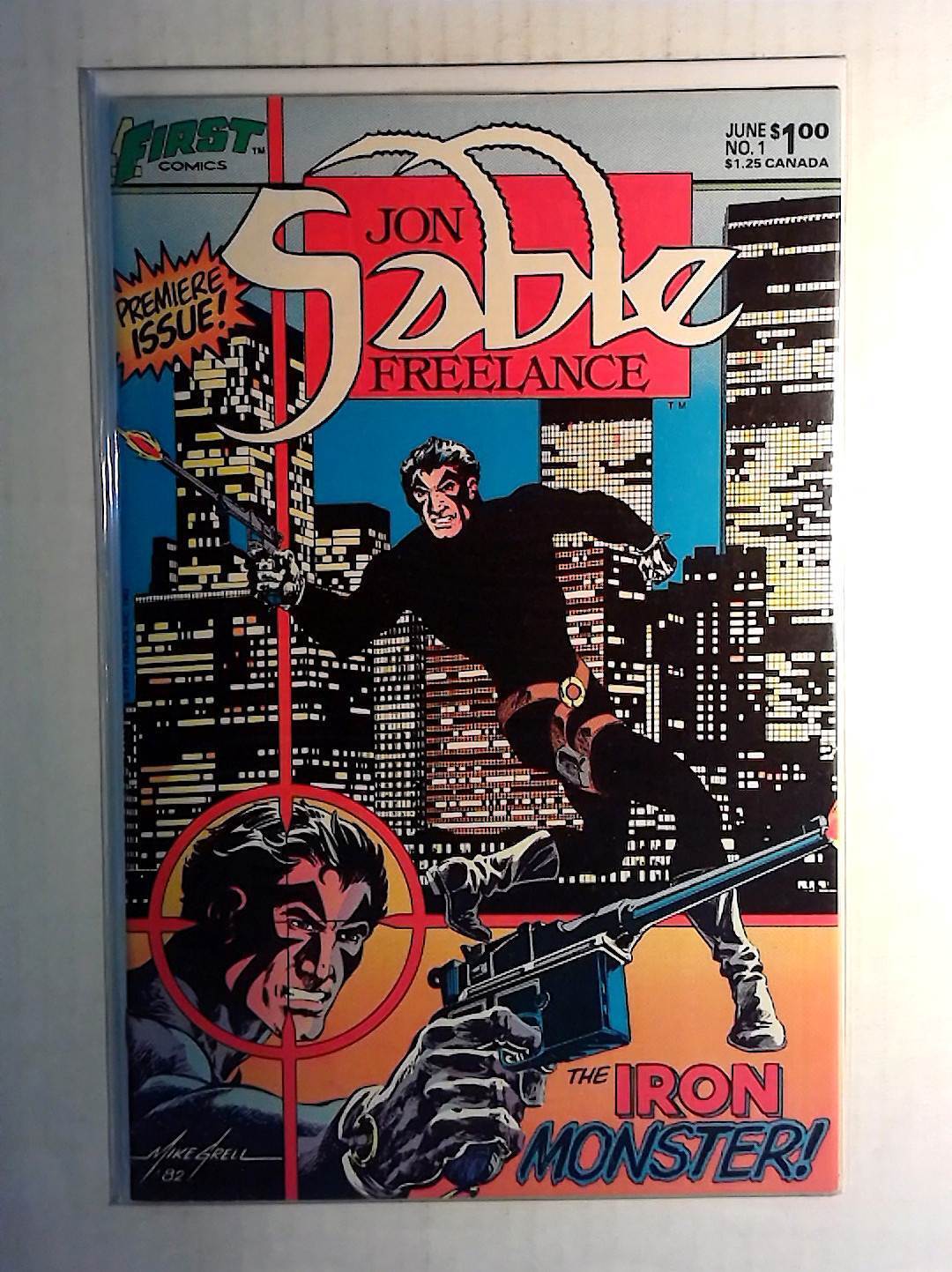 Jon Sable, Freelance #1 First Comics (1983) NM- 1st Print Comic Book
