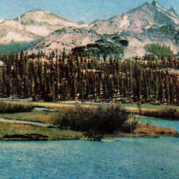 Vintage 1954 Postcard California Yosemite National Park High Sierra Landscape91