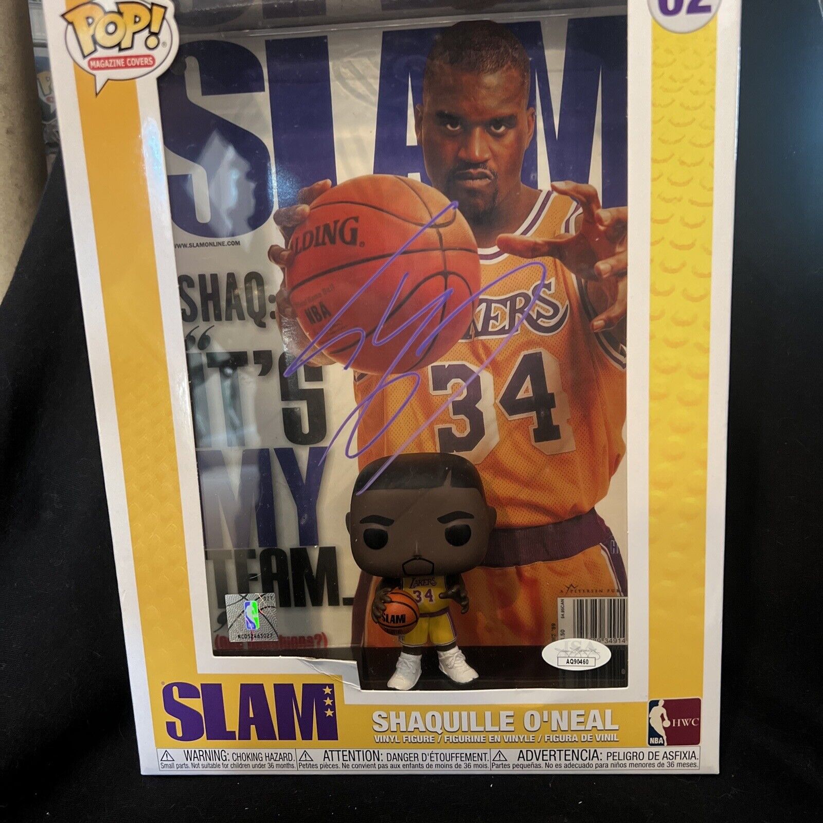 SHAQUILLE O'NEAL Signed Autograph Funko POP Magazine Covers JSA Authenticity