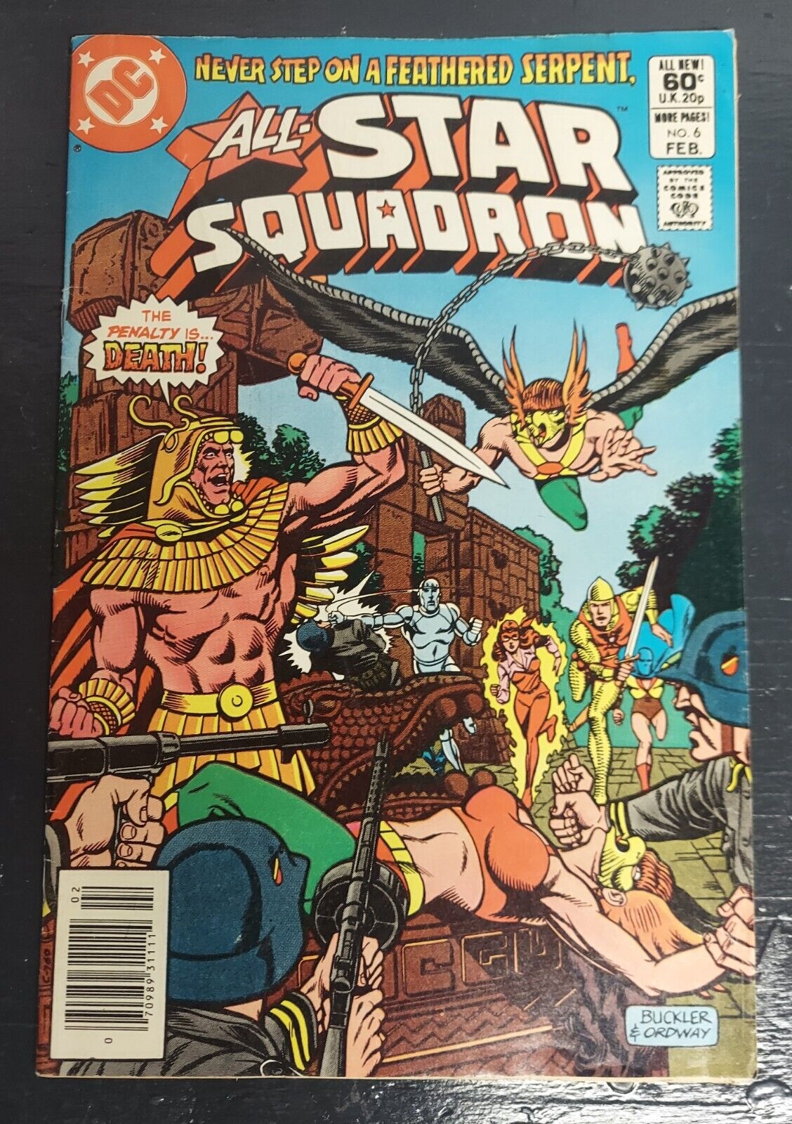 Vintage DC Comic book 1982 All Star Squadron no. 6  1982