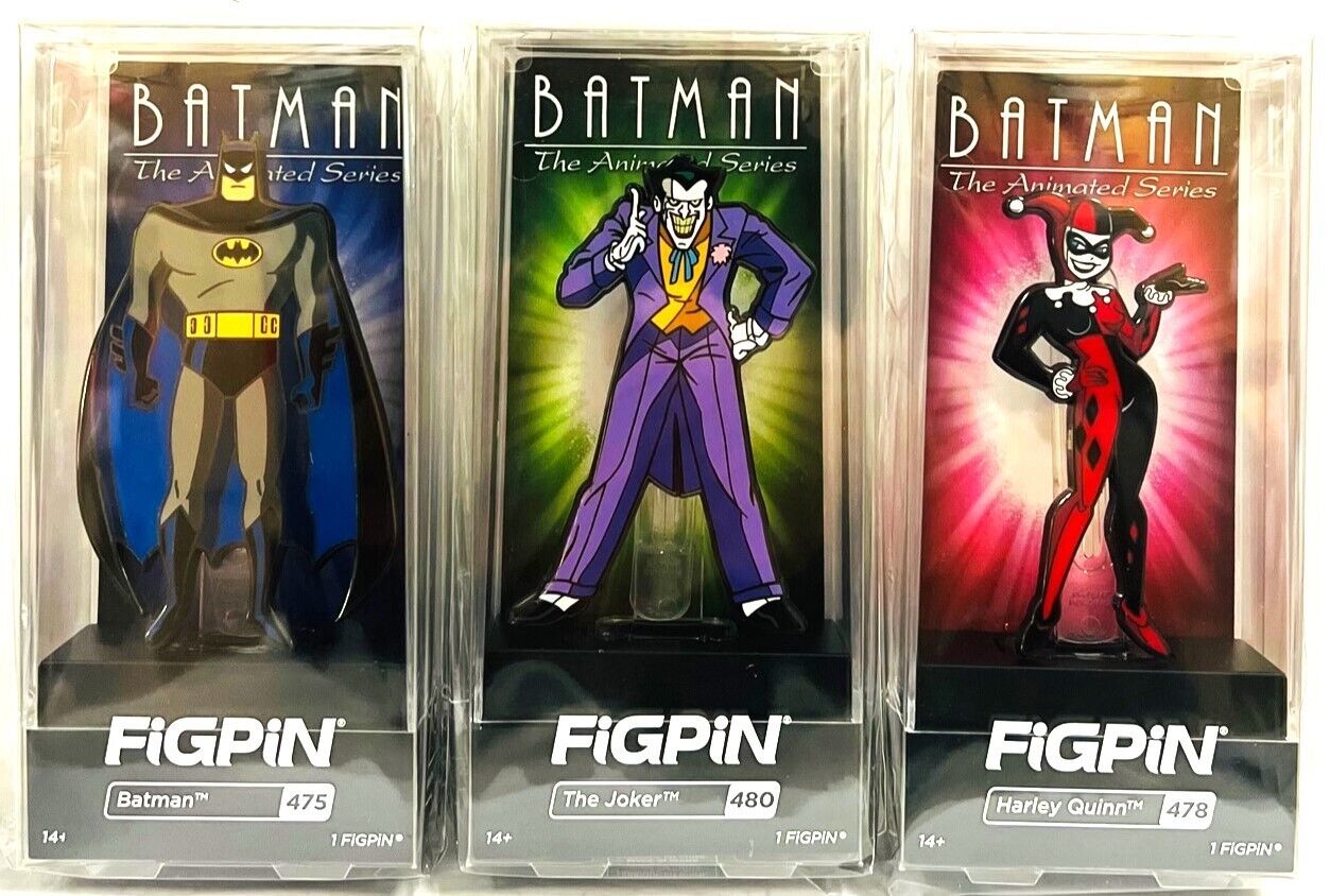 FiGPiN Batman the Animated Series Collectable FigPin Set of 3
