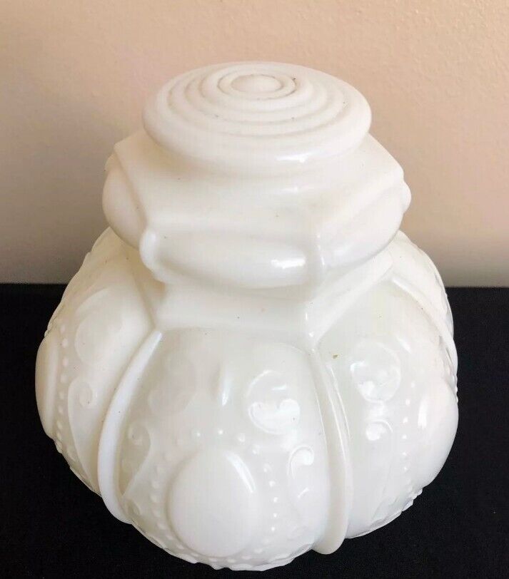 Vintage Milk Glass Lamp Shade 3 Available 