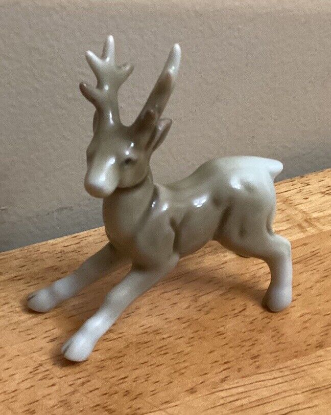 porcelain deer figurine vintage Occupied Japan Porcelain Deer 