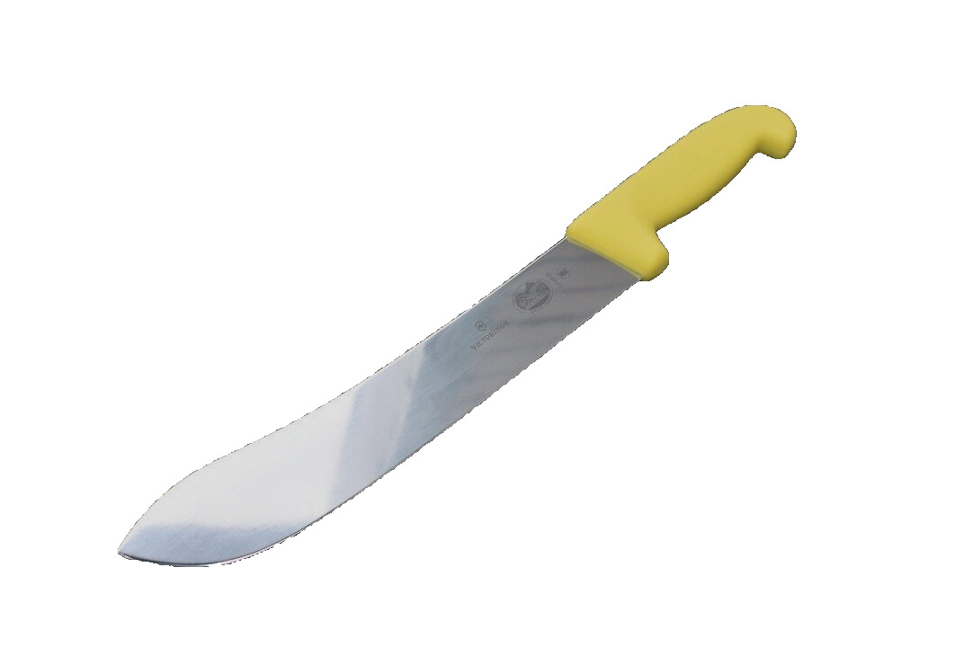 Victorinox 10 inch Blade Butcher Knife Non Slip Yellow Fibrox Handle New