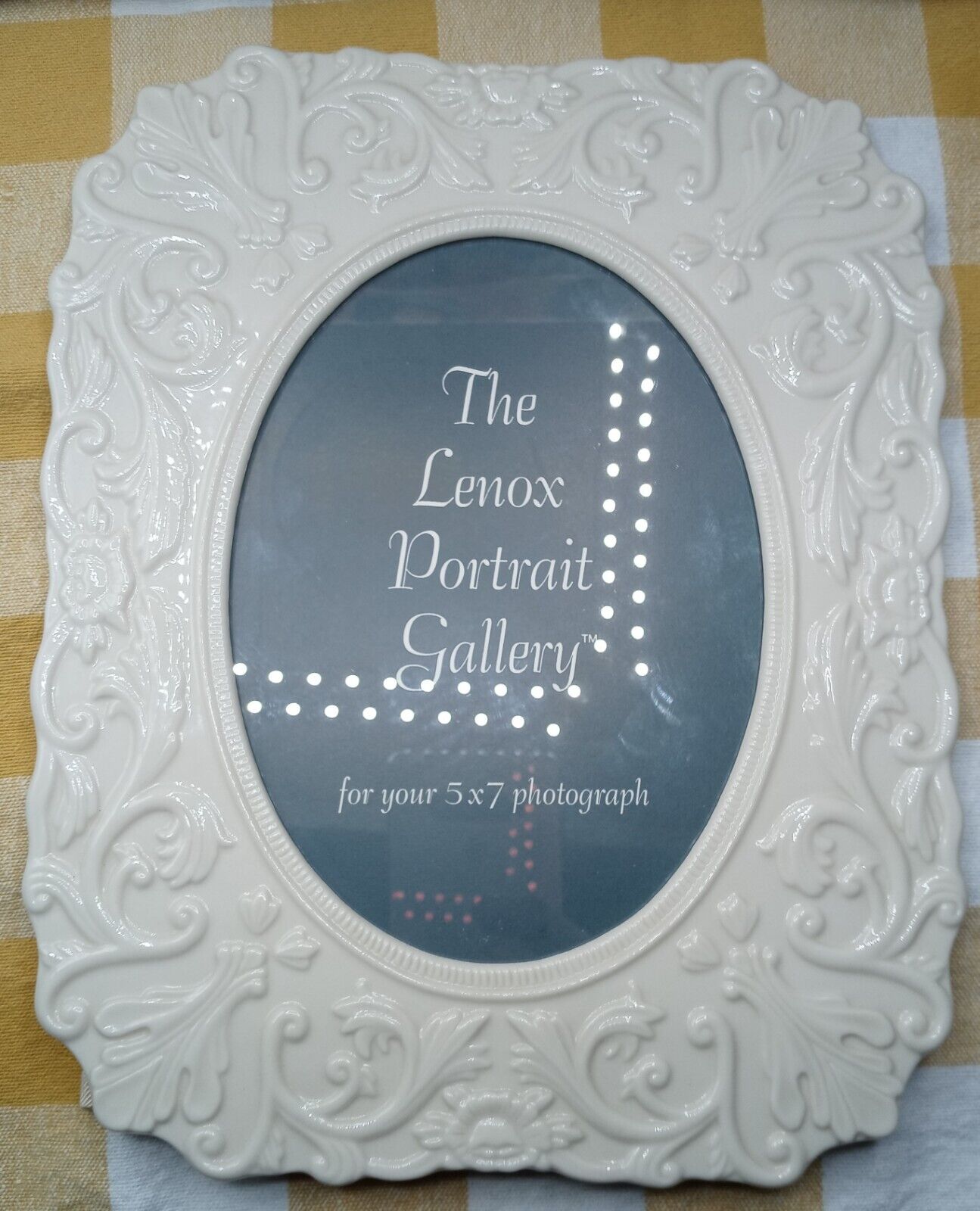 LENOX Georgian Large 5x7 Porcelain Ceramic Picture Frame Numbered - Made in USA