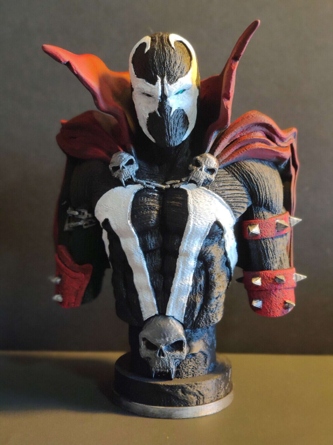 Spawn Statue - Hand Painted 10in Spawn Fan Art Bust - High Detail - 3D Printed
