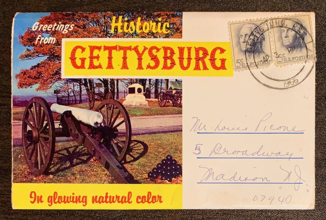 Postcard Folder 6x4- Historic Gettysburg, In Glowing Natural Color