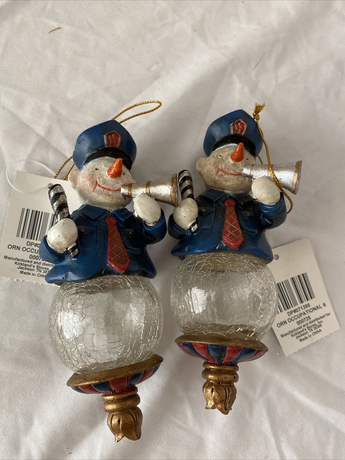 Kirkland ￼Lots Of 2 Police Snowman Resin Ornament (6\