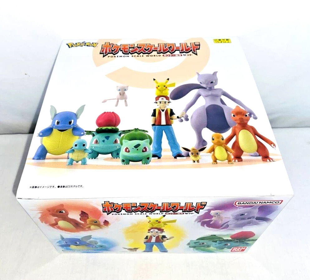 Bandai Pokemon Scale World Figure Kanto Region Complete set Pikachu Eevee Mew