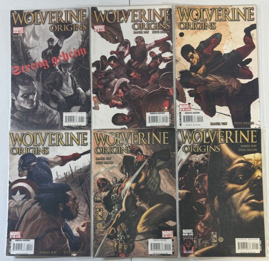 Wolverine Origins #17-49 Run Marvel Comics 2007 Lot of 32 NM-M