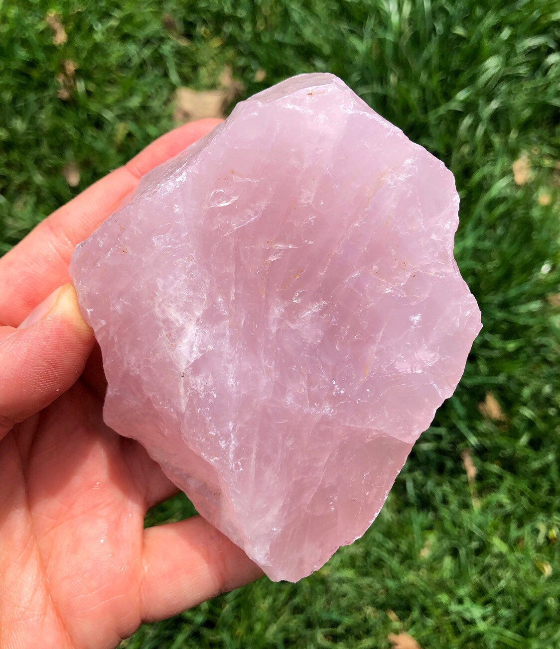 Raw Rose Quartz Crystal - Rough Natural Crystal by New Moon Beginnings