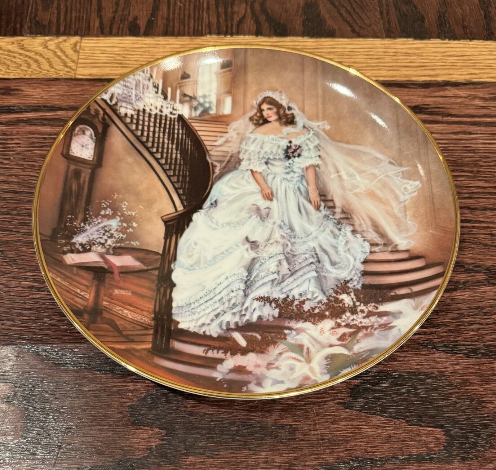 Caroline Portraits of American Brides 1986 Collector Plate by Rob Sauber #0313 I