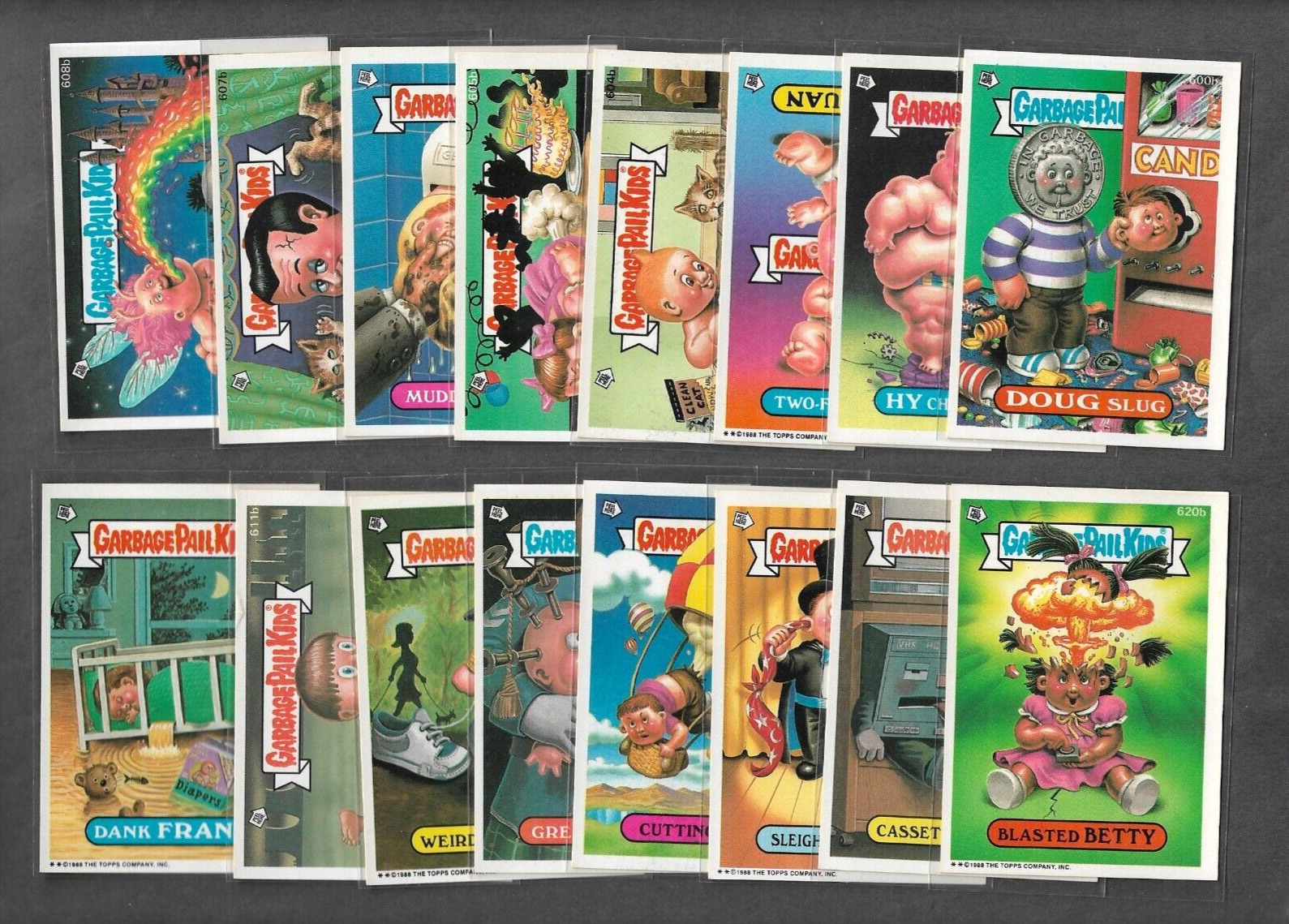 Garbage Pail Kids Original Series 15 (1988) --16 cards-- Non Die Cut (NDC)