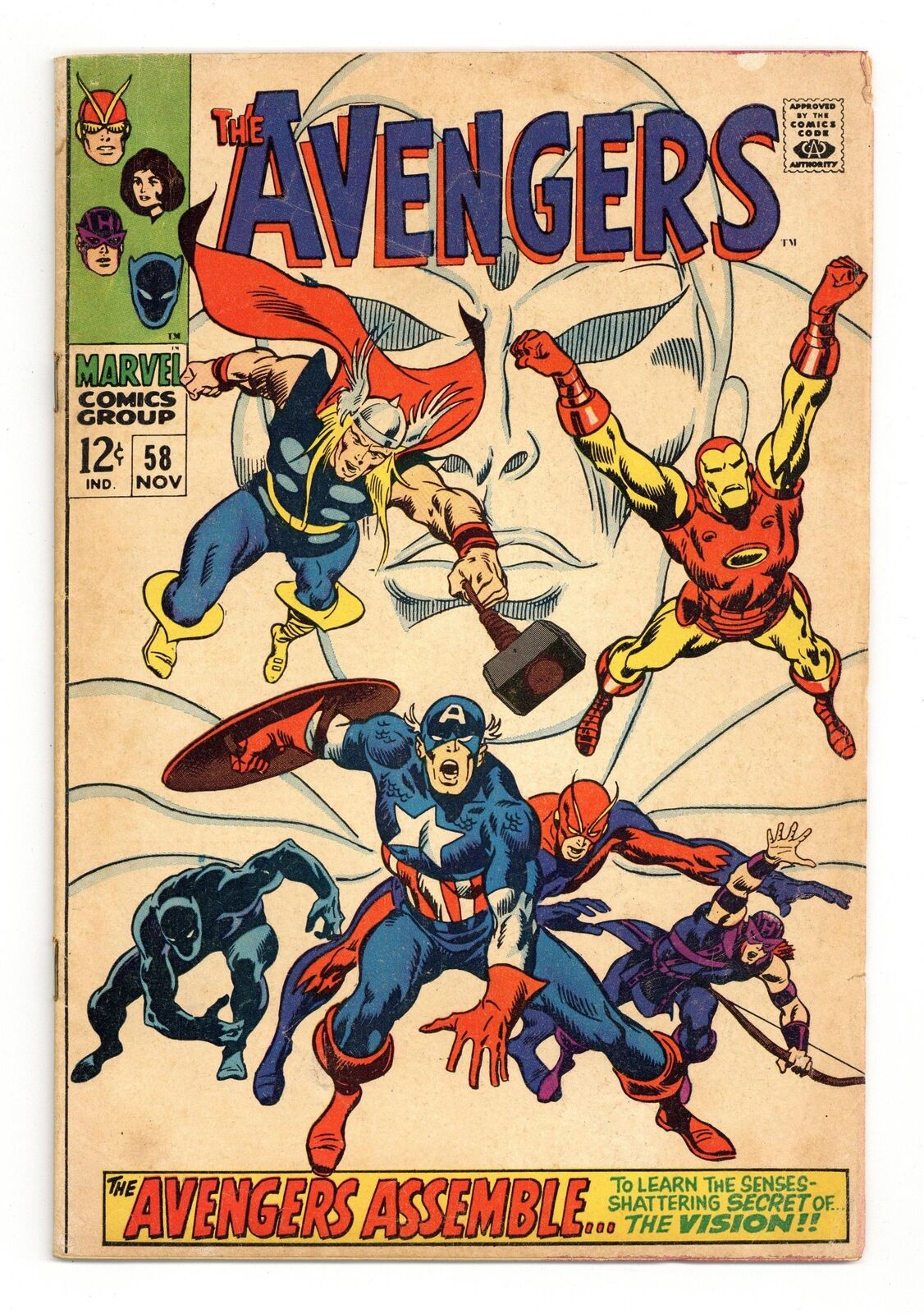 Avengers #58 GD/VG 3.0 1968