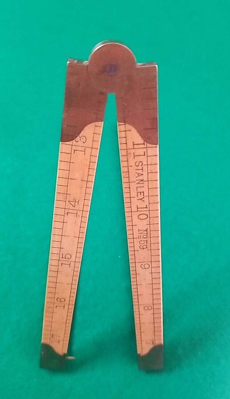 Stanley No 59 Rule,Ruler In Mint Condition No 59 Is a Very Rare Double Arch 1890