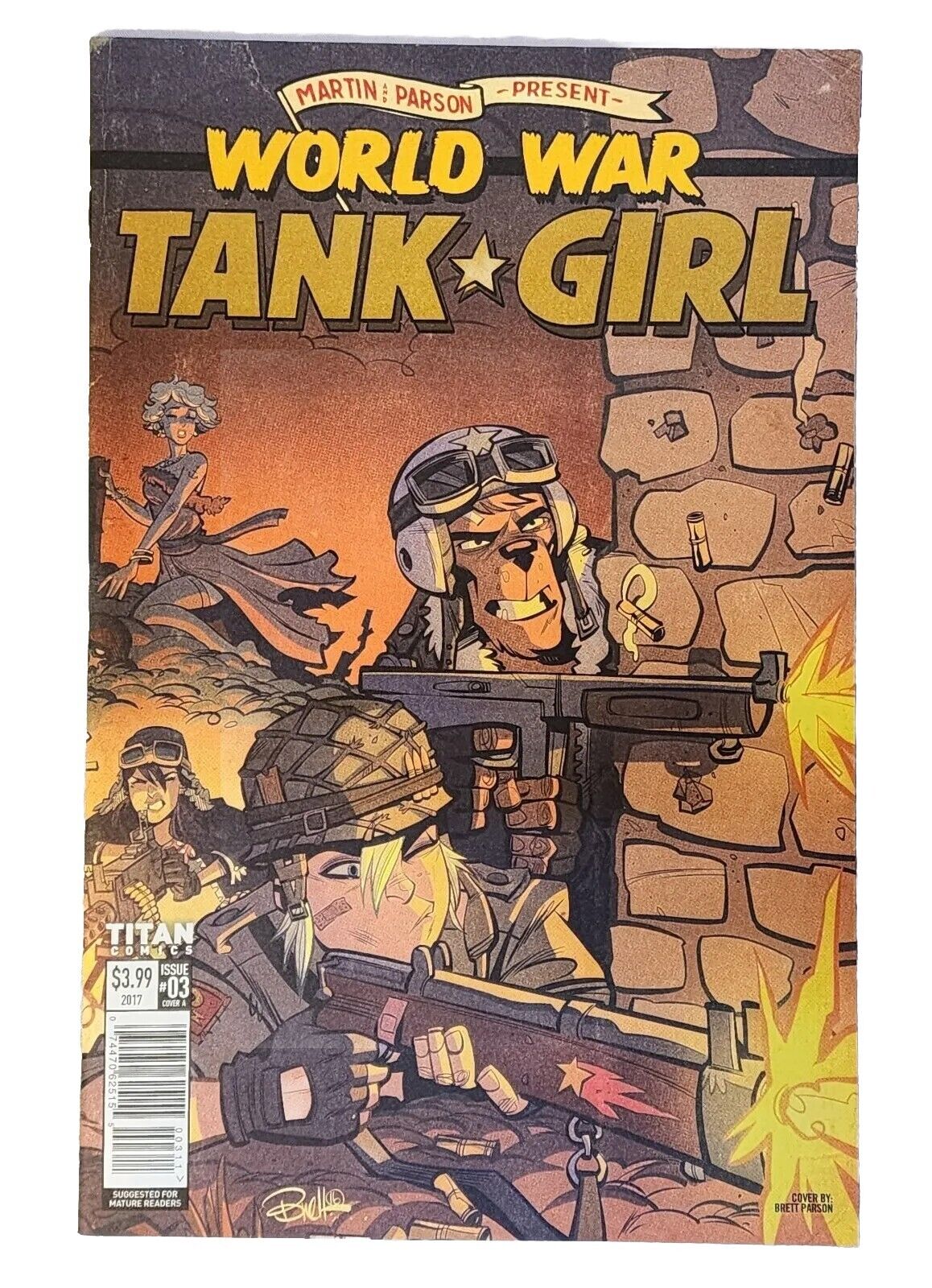 Tank Girl World War Tank Girl #3 Titan Comics Comic Book