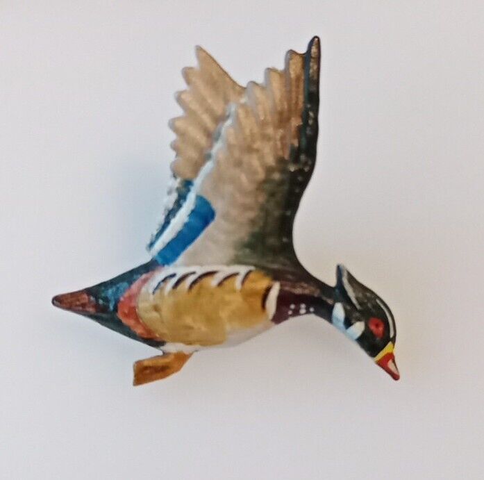 Vintage Flying Wood Duck Pin