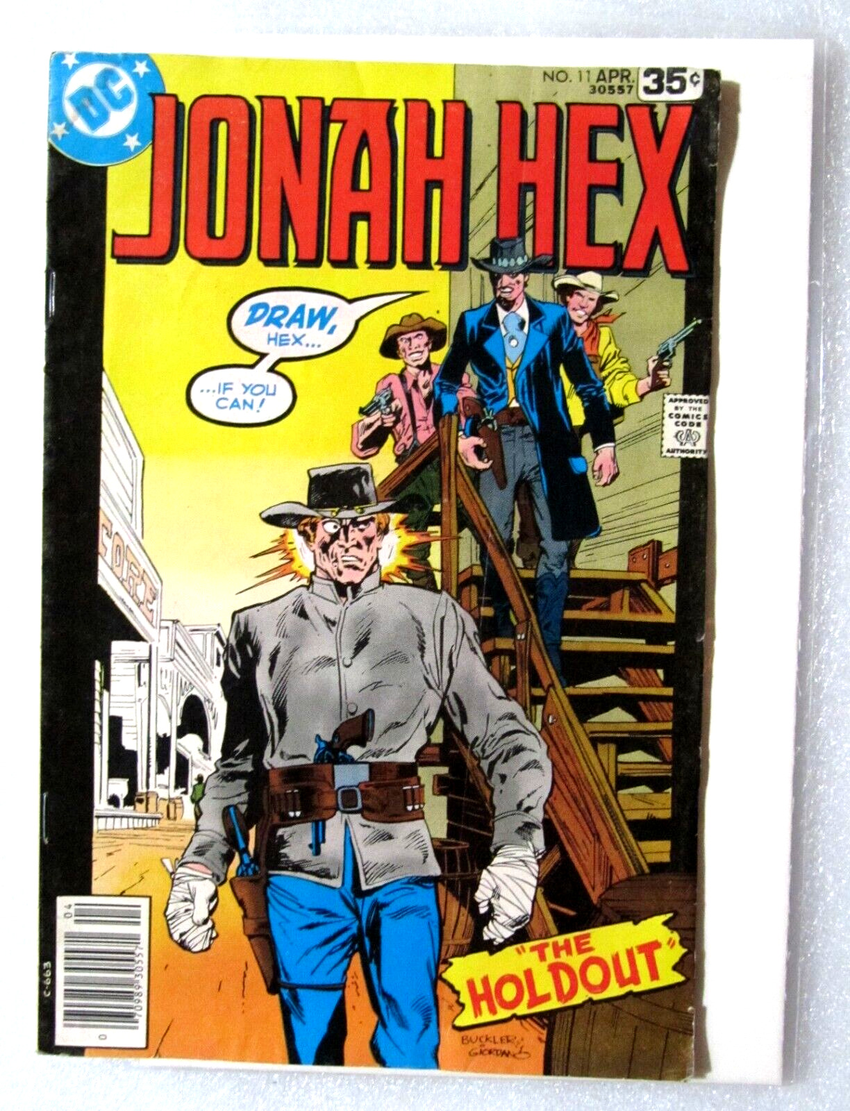 JONAH HEX #11 - 1978 BRONZE AGE DC COMIC - THE HOLDOUT - NEWSSTAND - BOARDED