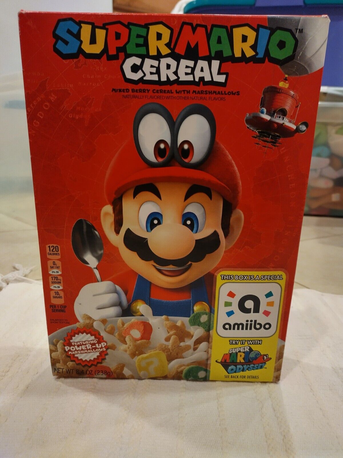 super mario bros cereal box