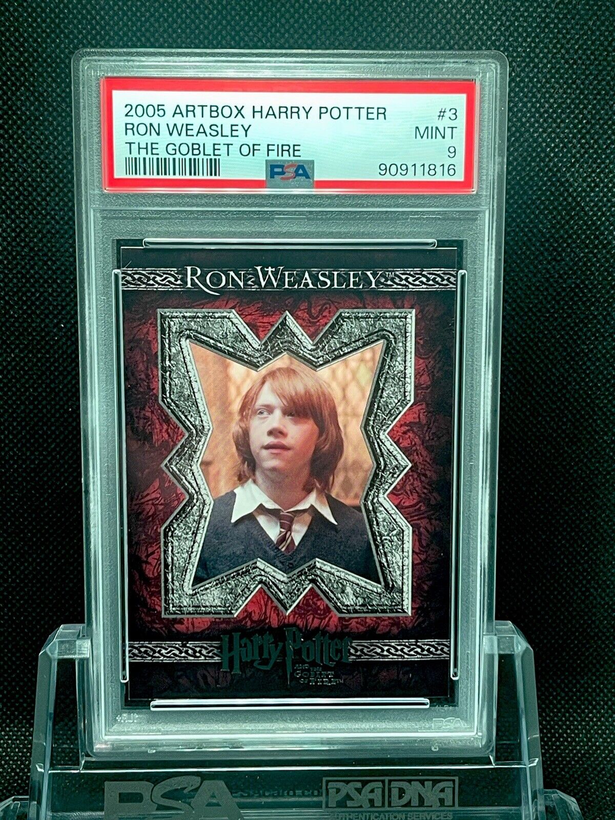 2005 Artbox Harry Potter Goblet Of Fire Ron Weasley #3 PSA 9 Mint 