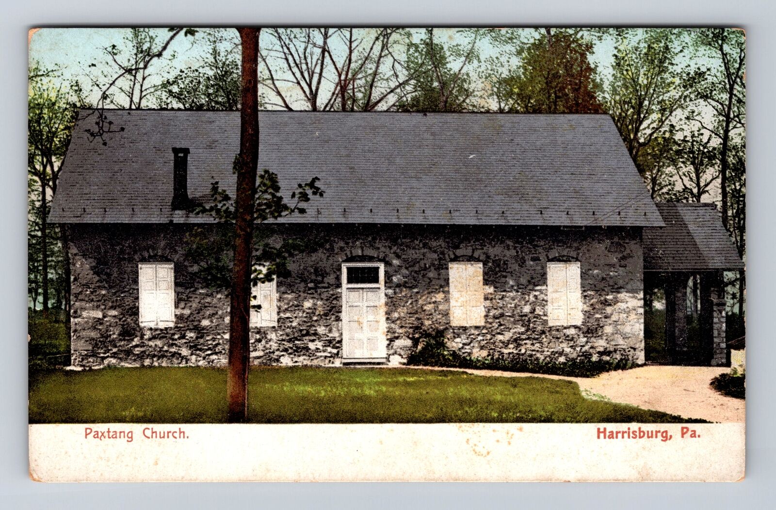 Harrisburg PA-Pennsylvania, Paxtang Church, Religion, Vintage Souvenir Postcard