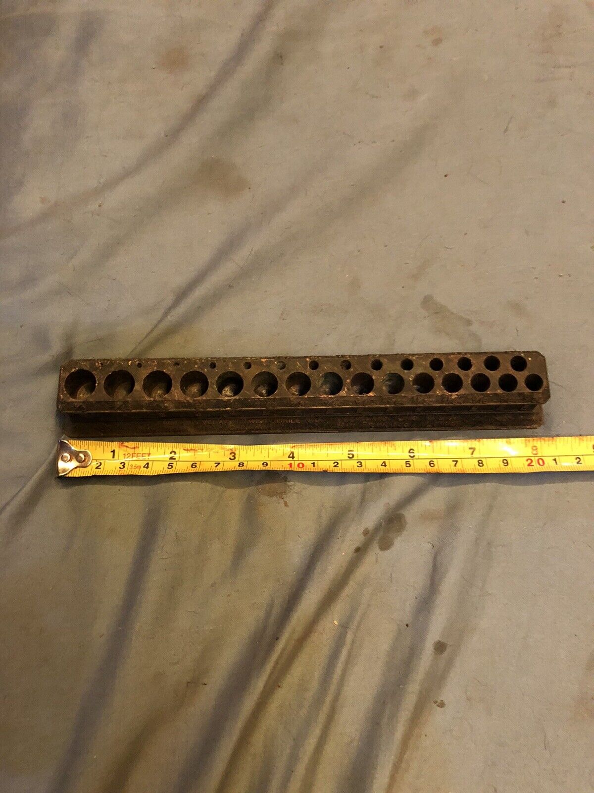 The Cleveland Twist Drill Co Vintage Antique Drill Bit Index Good Condition.