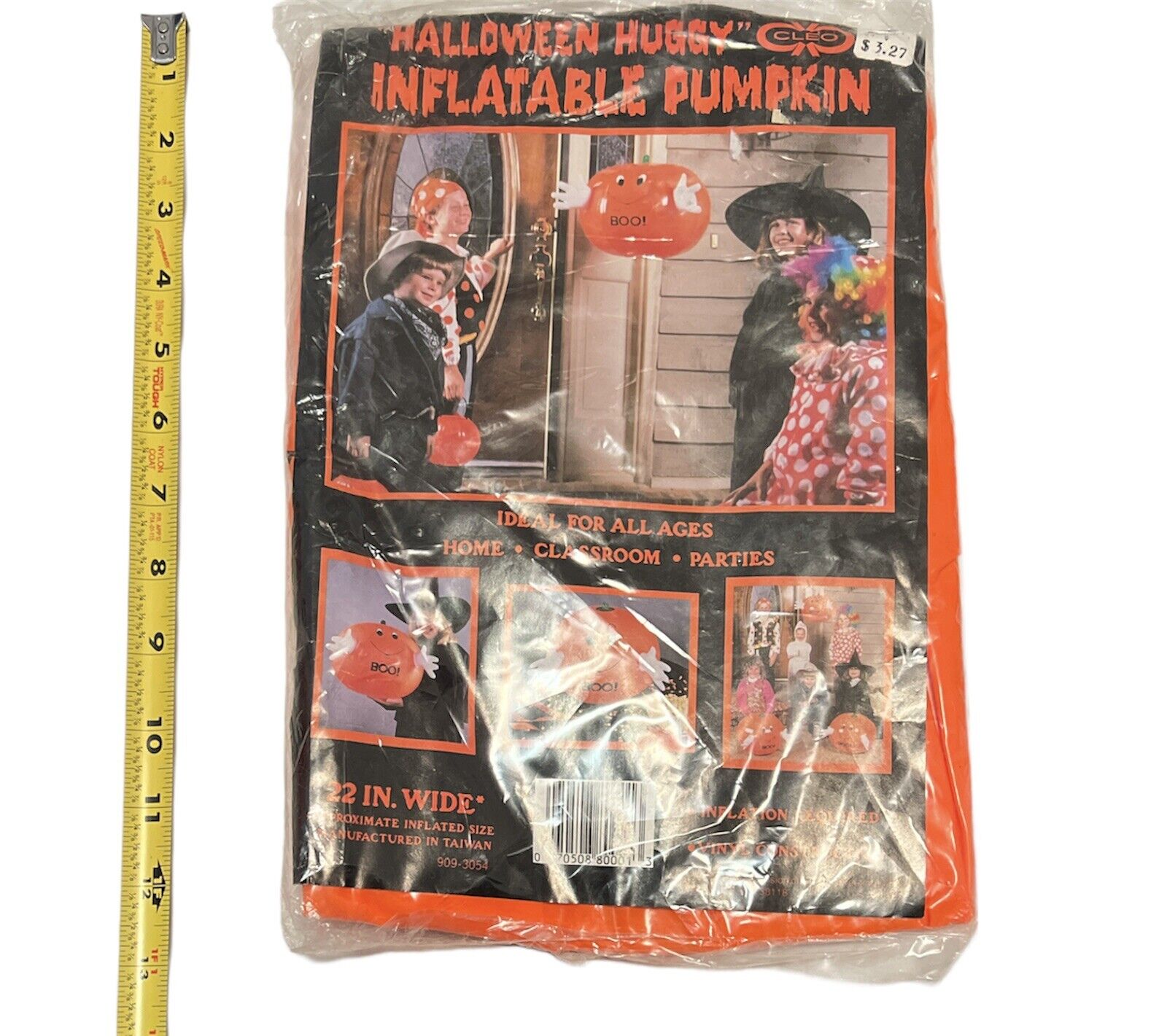 Halloween Vintage 1987 Cleo Huggy Inflatable Pumpkin