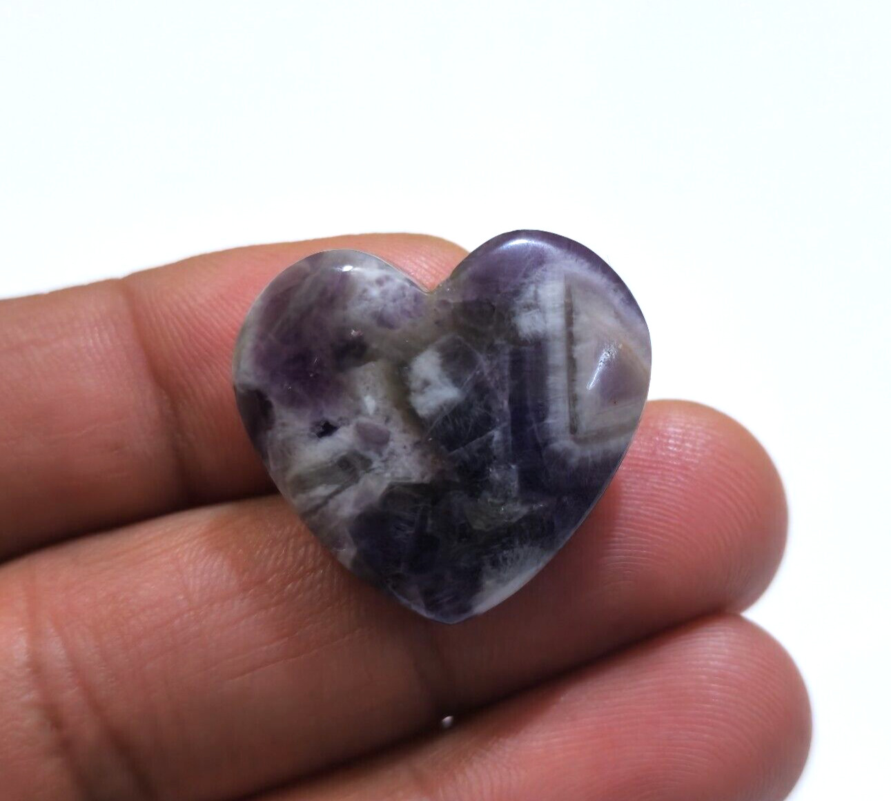 Outstanding Purple Amethyst Heart Cabochon 44.75 Crt Amethyst Loose Gemstone