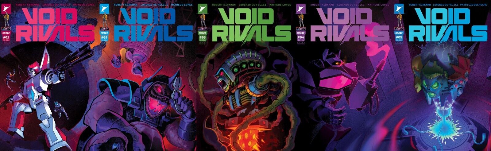 VOID RIVALS 1 2 3 4 & 5 NM FLAVIANO CONNECTING VARIANT SET 